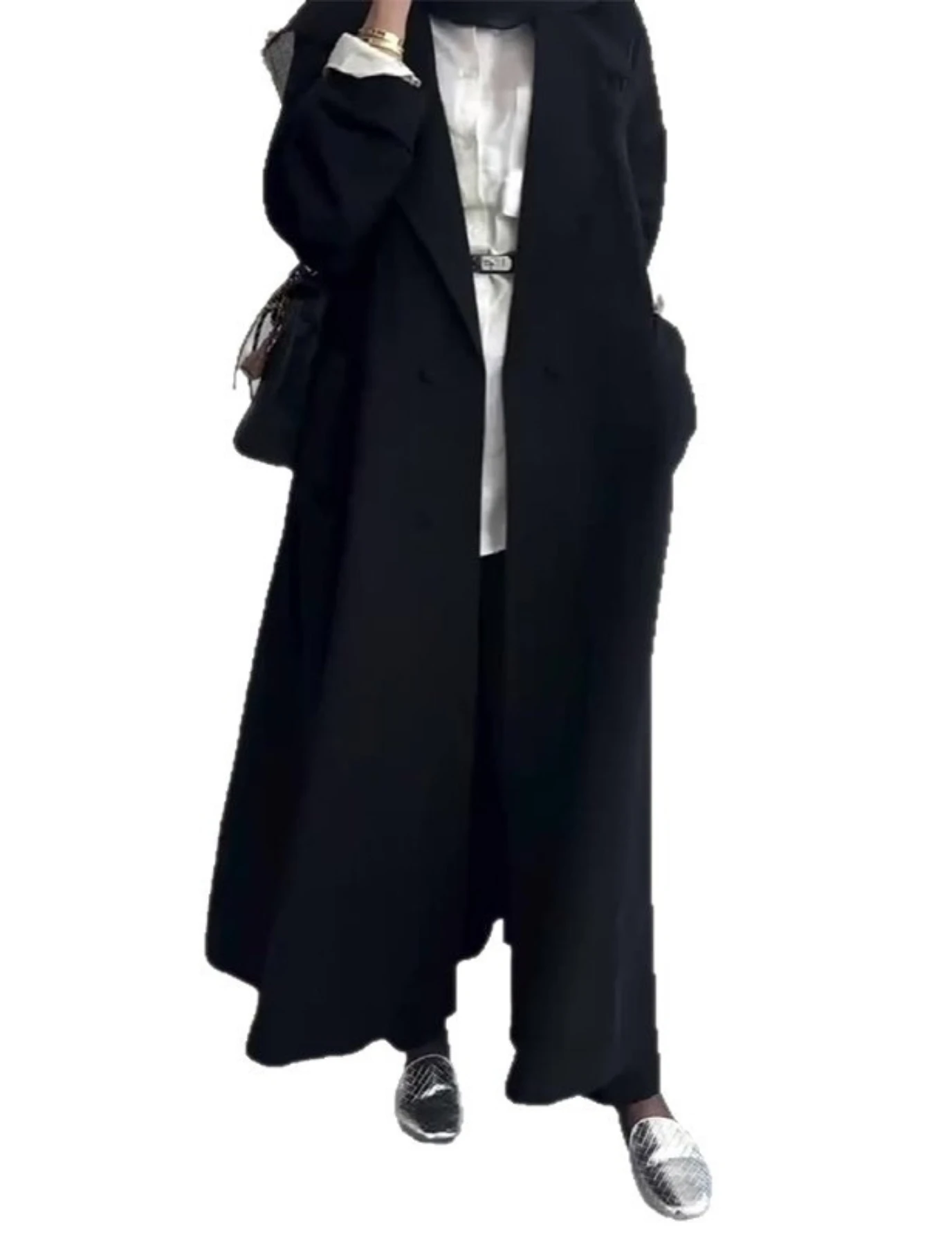 

Ид женский мусульманский кардиган Абая осенний плащ вечерние Джалабия Рамадан длинные абайи Ларгос арабский халат марокко кафтан осень