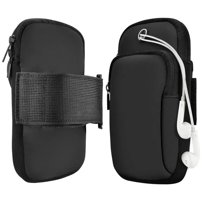 Sweatproof Oxford Sport Fitness Running Phone Arms Bag Armband Phone Case Holder Bag Gym Arm Band with Headphone Hole