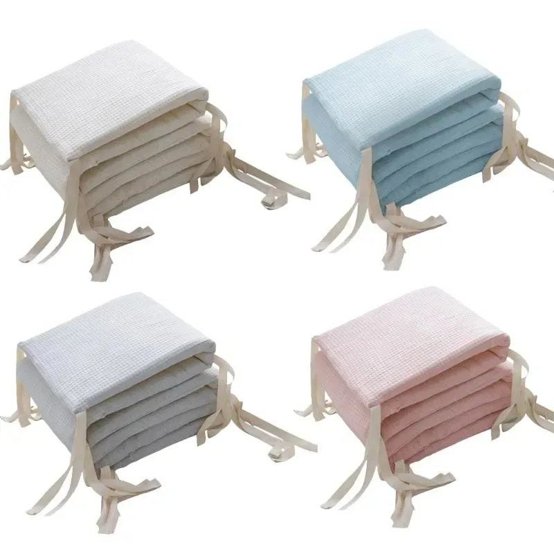 

Bedding Sets Cotton Breathable Baby Crib Bumper Pads Liner Cot Set For Kids Safe Guards Rail Padding 200cm