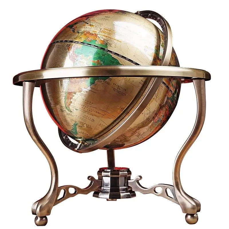 National pure copper globe ornament boss office desktop decoration business gift