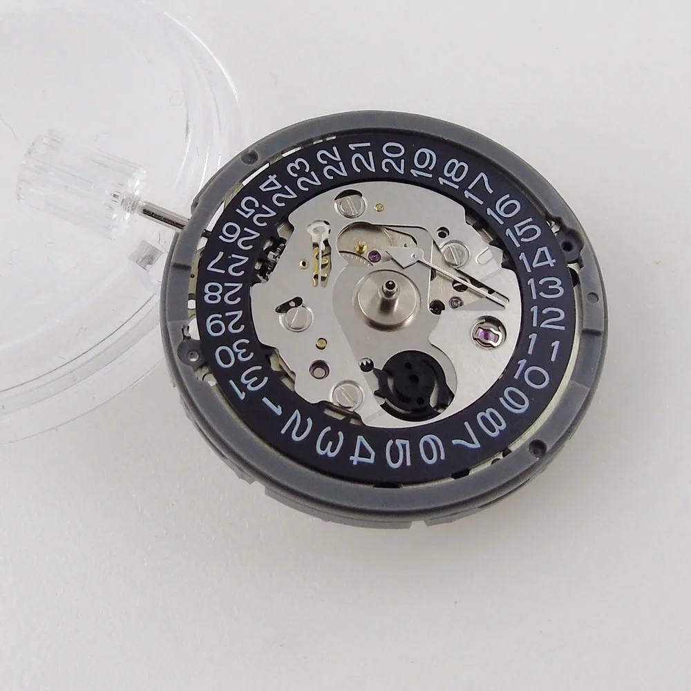 NH35A Automatic Movement Self-winding MOD Watch Accessories High Accuracy 3H Crown 21600Bph Black Date Wheel Hacking Seconds