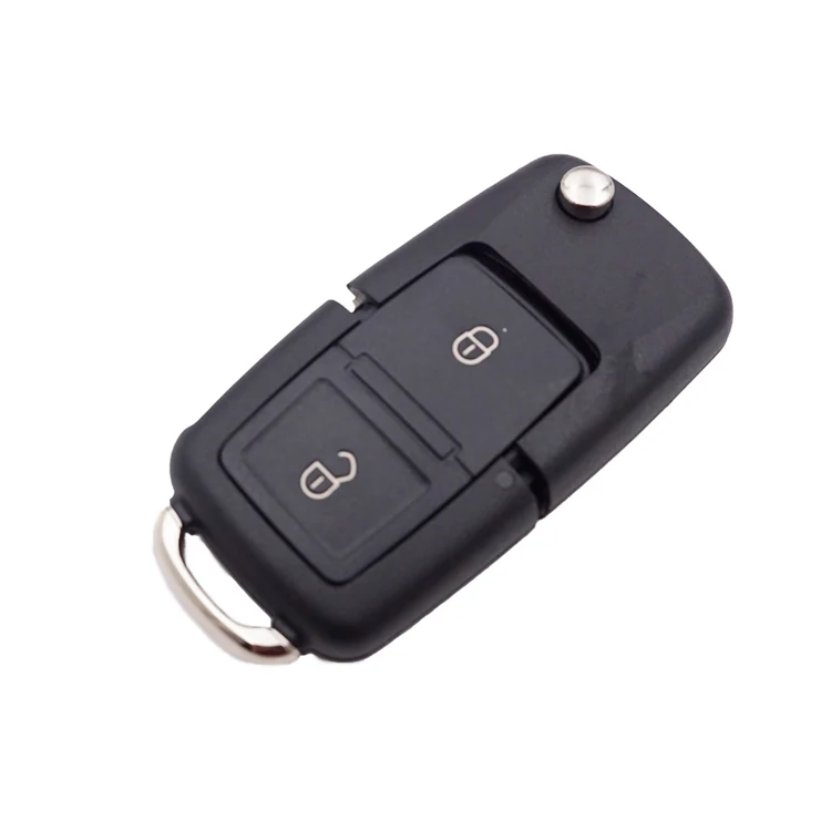 Xinyuexin 2/3/4 pulsanti pieghevole auto Remote Flip Key Fob Shell Case per Vw Golf Jetta Passat Bora Sharan Touran per Seat Leon