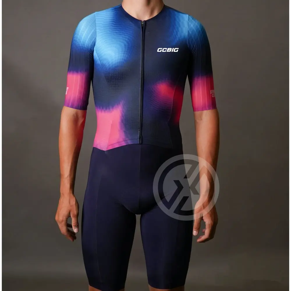 

GG Road Aero Triathlon Suit for Men Red High Quality Bodysuit Ciclismo One Piece Bicycle Sets Jumpsuit Culotte Hombre Swimwear