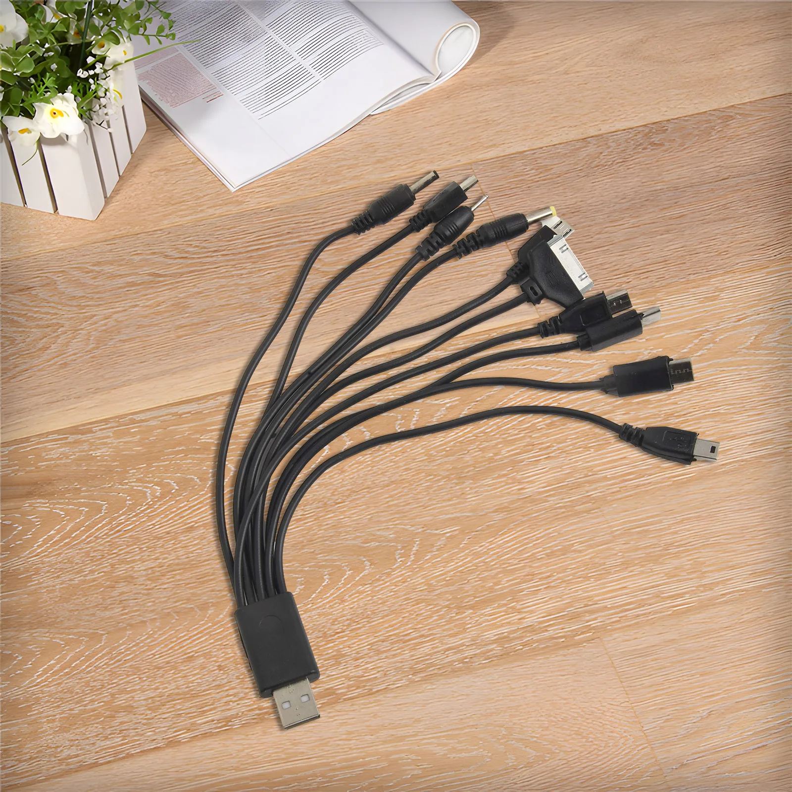 For SAMSUNG For MOTOROLA Multiple Device Charging Multi-Device Connector Home Use Resilient Material Simultaneous Charging