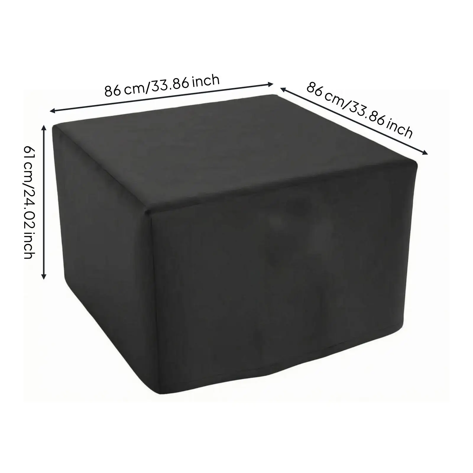 Outdoor Bbq Cover Square Weatherproof Grill Protective Cover Exterior Fire Pit Shield for Garden Terrace view 4