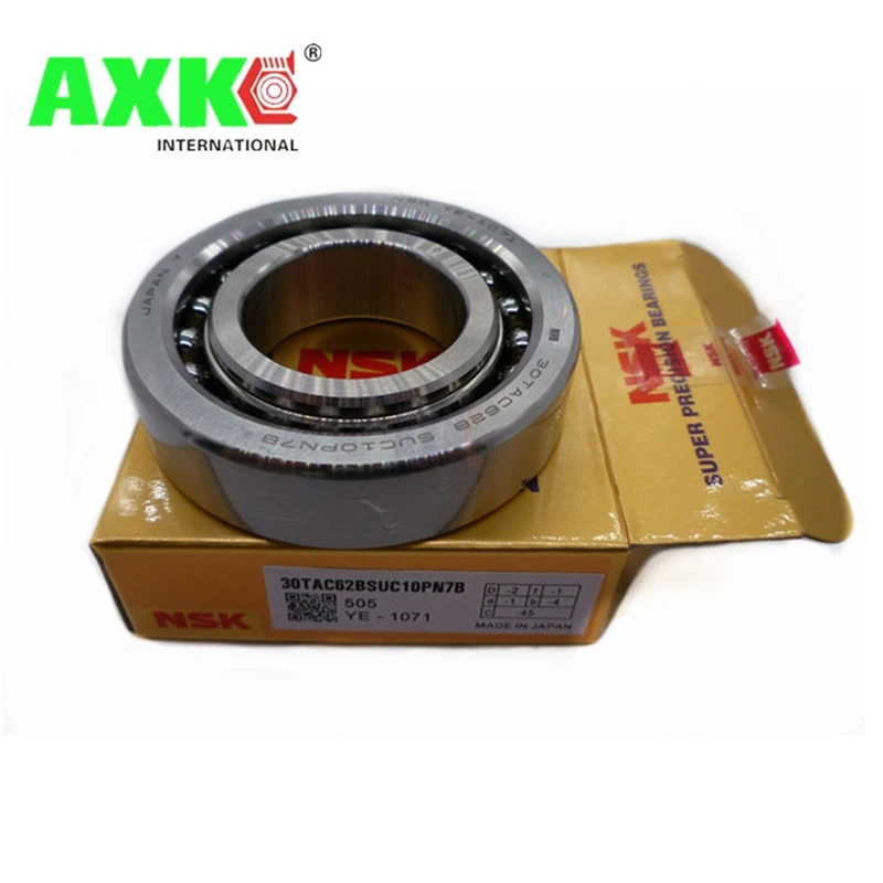 NSK Machine tool spindle bearing Multiple Functions Ball Screw  paired bearing 15/17/20TAC47 25TAC62 30TAC62B 35TAC72 B C