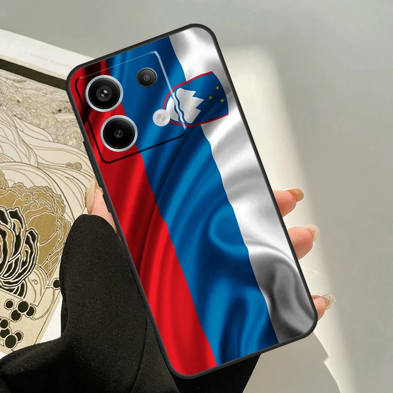 Slovenia Slovenija Flag Case For Xiaomi Redmi Note 13 14 Pro 12 11 9 10 9S 10S 11S 12S Redmi 13C 10C 12C 14C Cover