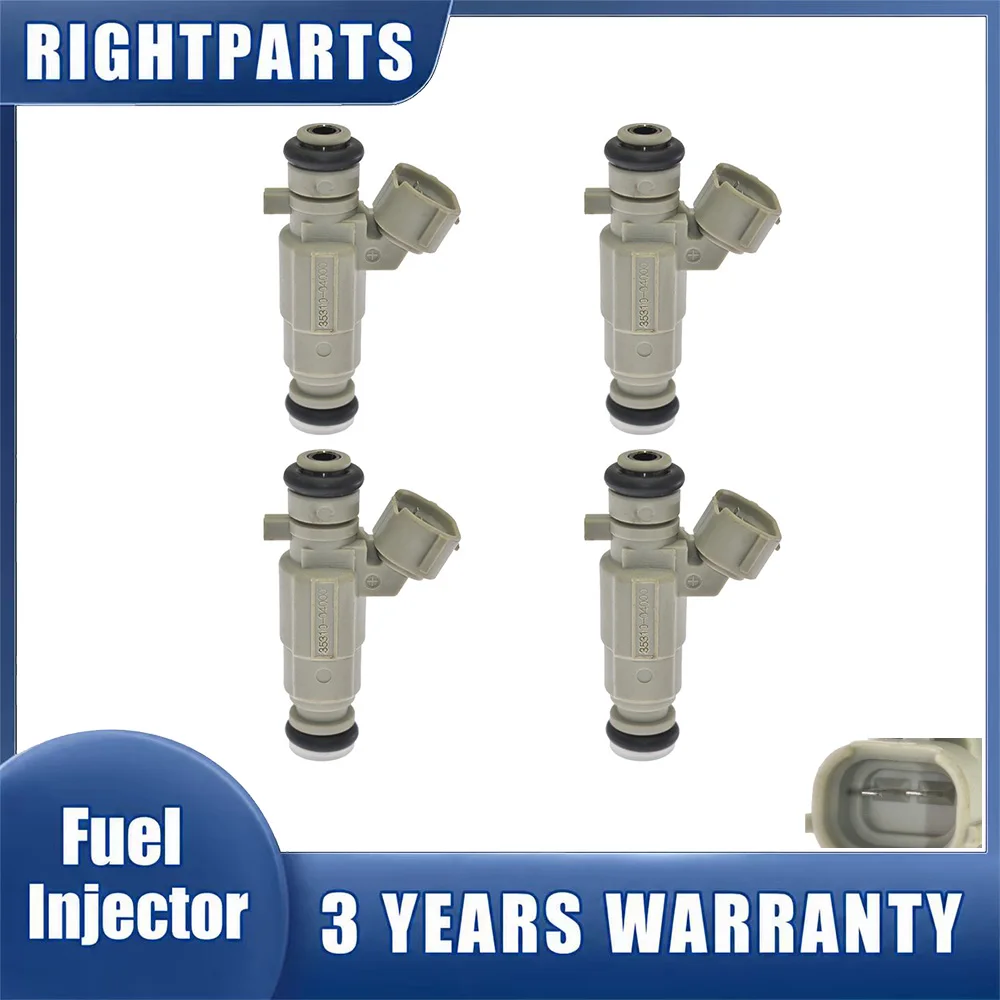 4PCS 35310-04000 3531004000 New Fuel Injectors Nozzle For Hyundai i10 2011-2016 Kia picanto Mk2 2011-2014
