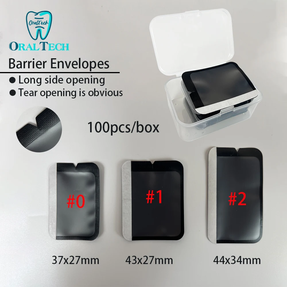 

Barrier Envelopes 100Pcs/Box Disposable Dental Digital X-Ray Film Scan Clinic Phosphor Plate Protective Pouch Cover Bag Sensor