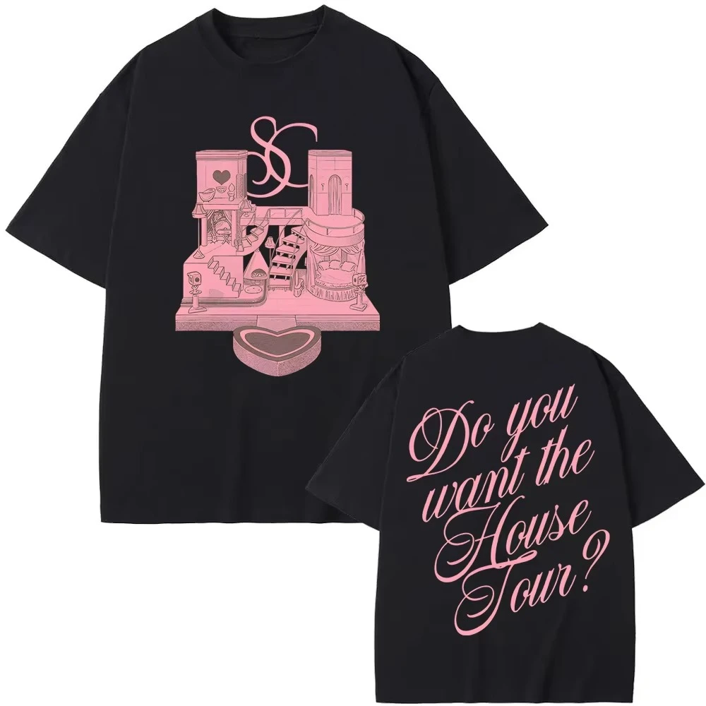 Camiseta House Tour 2026, nueva camiseta de alta calidad de Sabrina Carpenter, ropa cómoda de verano con cuello redondo para hombres y mujeres