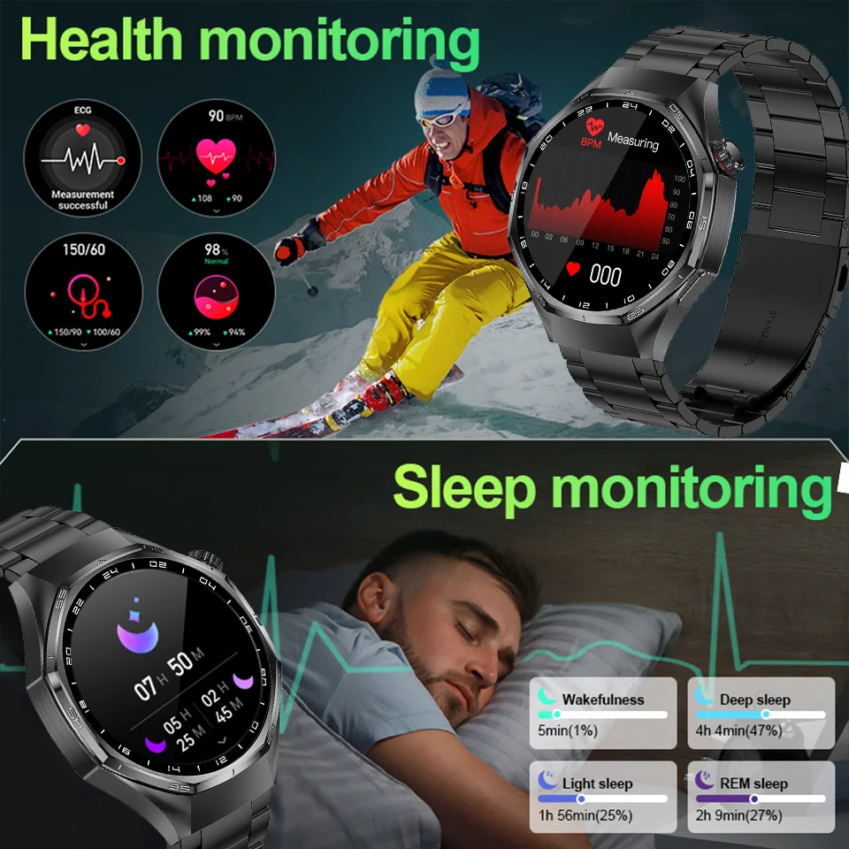 جديد رقيقة جدا GT 6 Pro ساعة ذكية الرجال HD AMOLED 100 + الرياضة مراقبة الصحة بلوتوث دعوة IP68 مقاوم للماء لتحديد المواقع المسار ساعة ذكية