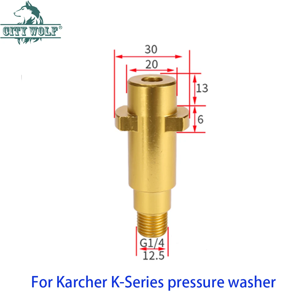 Pressure Washer Gun Lance Bayonet Adapter Snow Foam Lance Adapter High Pressure Car Washer Foam Gun Nozzle Connector for Karcher