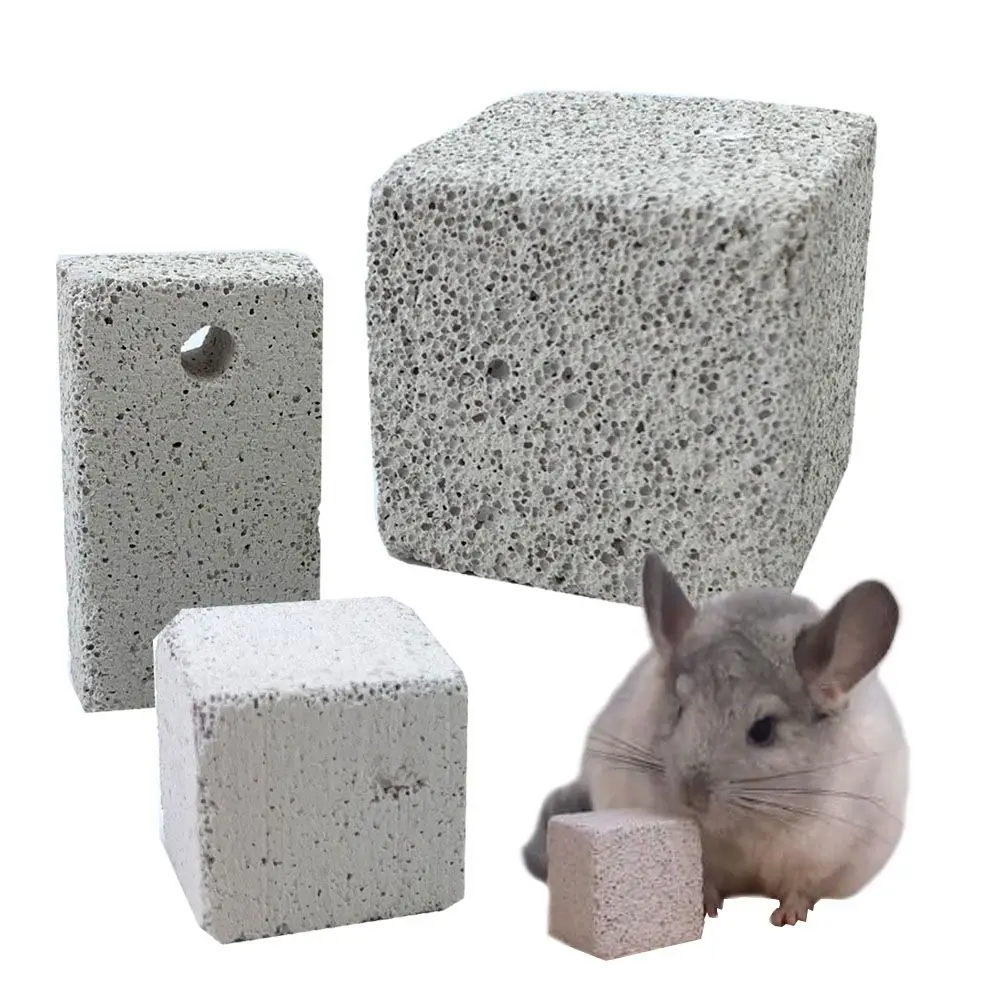 Chinchilla Volcanic Stone Cage Accessories Rabbit Pet Dental Care Pets Supplies Chew  Teeth Molar Stone Natural Mineral
