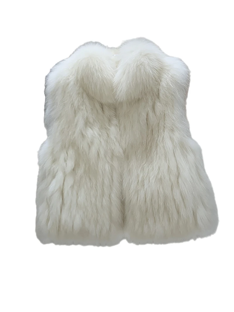 

Qianjin 2025 Winter New Style Noble Cedar encrypted bar Fox Fur Fur Vest for women