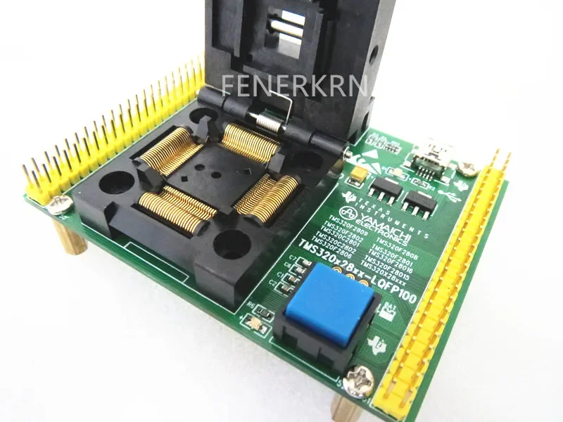 TMS320F2809 TMS320F2808 TMS320F2802 IC テストシート テストソケット テストベンチ