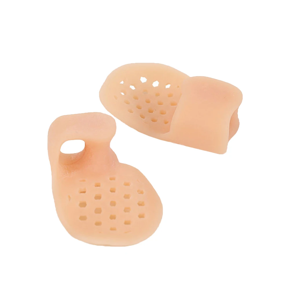 

5pcs Toe Separators With Holes Bunion Spacers Gel Foot Corrector Hallux Valgus Pain Relief Anti-Slip Breathable Toe Stretcher