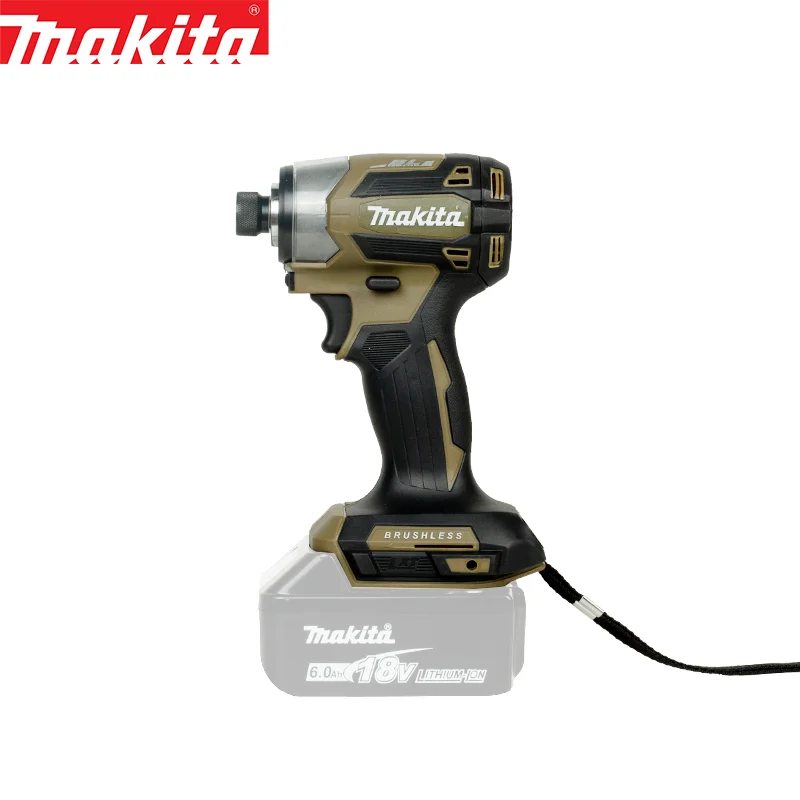 Makita-japonês recarregável impacto chave de fenda elétrica, DTD173, Linha Nacional, Motor sem escova, DTD173Z M, roxo