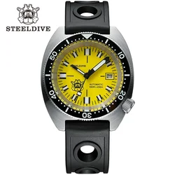 SD1977T 2024 NEW Mechanical Wristwatch STEELDIVE Thin Abalone SUB300T 20Bar Waterproof  Super Luminous Dive Watches For Men