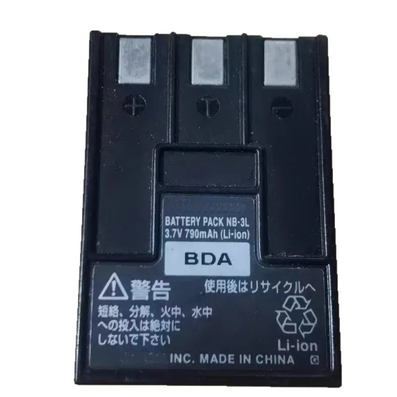 Batteria agli ioni di litio NB-3L da 790 mAh di ricambio per Canon SD100 SD110 SD200 SD300 IXUS 40 50 55 IXY Digital 55 (decodifica completa)