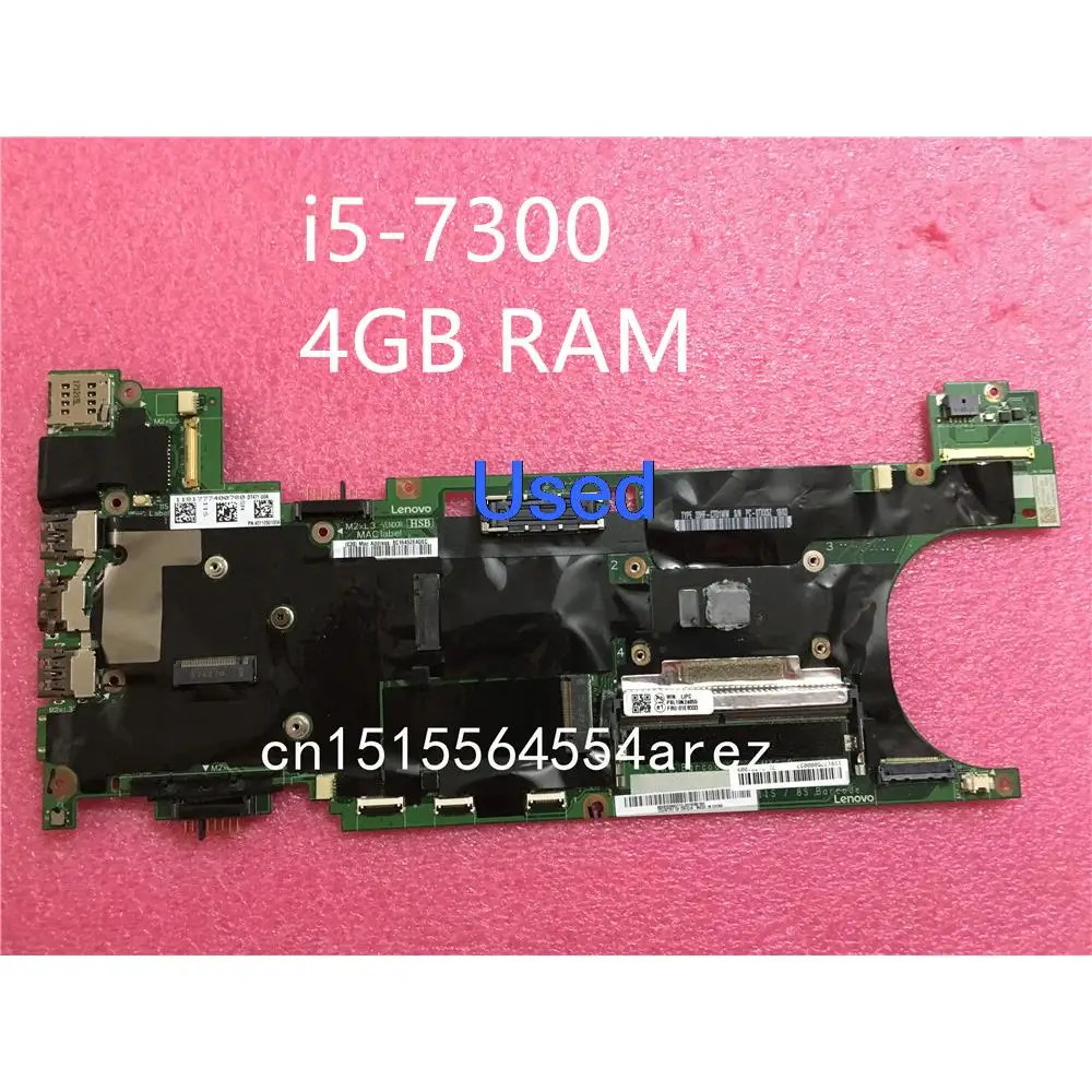 

Used For Lenovo Thinkpad T470s Laptop Motherboard Mainboard I5 i5-7300 4GB RAM 01ER333