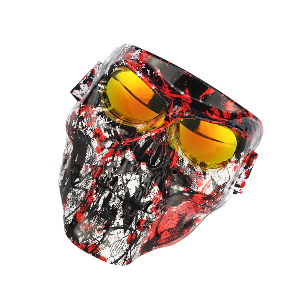 

Durable Goggles Anti-fog Fashion Motorcycle at Night Safe Skull Face Mask Cycling Guard Anti-glare