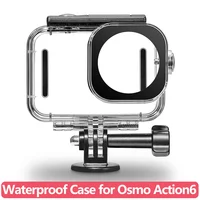 Carcasa Impermeable Sumergible 60m, Cubierta Protectora para Cámara DJI Osmo Action 6, Accesorios para Cámara de Acción