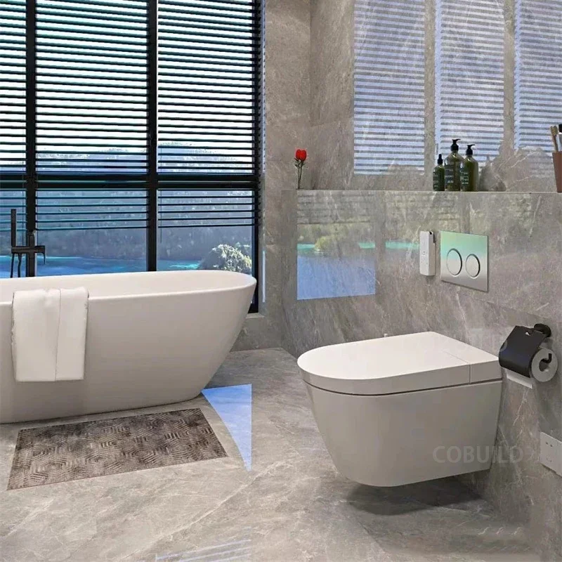 

TLF Современный стильный плавающий автоматический самоочищающийся интеллектуальный электронный настенный умный биде-туалет для ванной комнаты