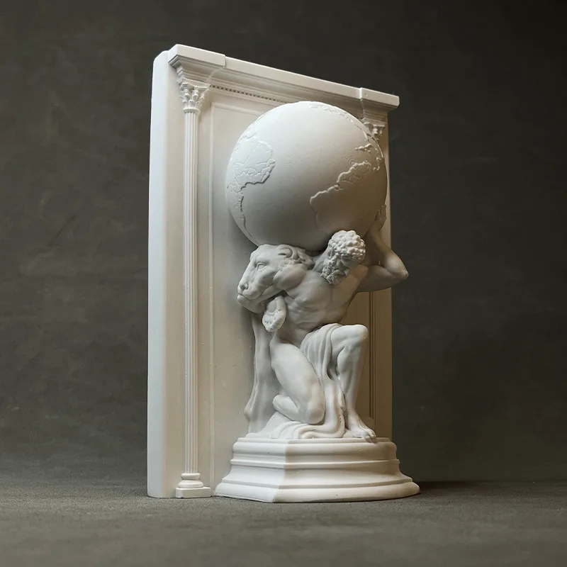 Hercules Mythical Figures Plaster Statue Desk Decoration Ornaments Creative Artwork Characters Sculpture Room Aesthetic Decor