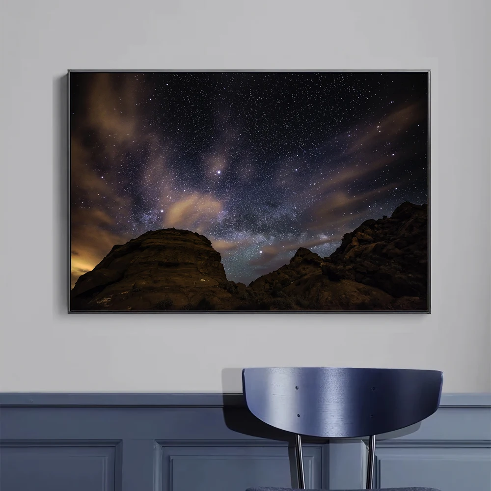 01 (15) Universe Starry Sky Explore Science Mystery Spectacular HD Image Silk Cloth Wall Poster Home Deco Art Festival Gift