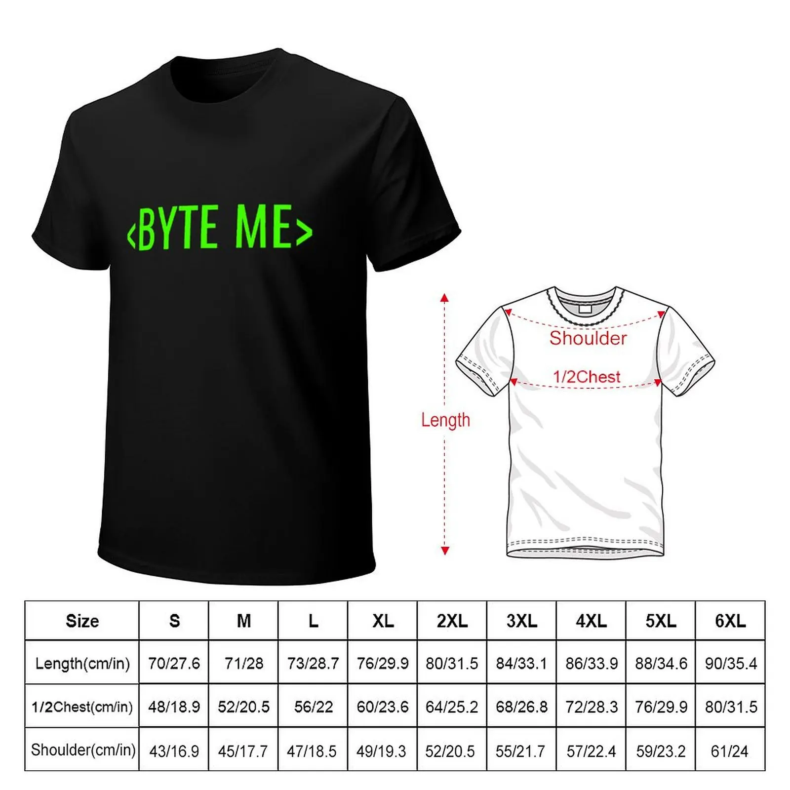 BYTE ME Lime Green Code T-Shirt animal prinfor boys Short sleeve tee cute tops T-shirts for men cotton