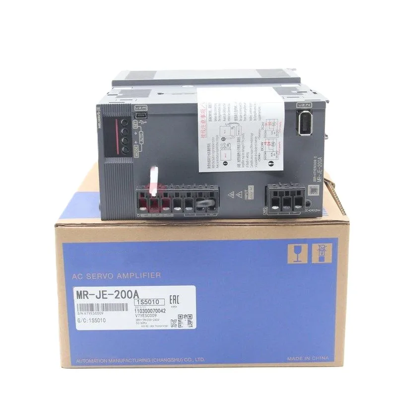 محرك سيرفو عالي الدقة MR-JE-200A 3 مراحل 400 فولت 11 كيلو وات لأداة آلة التصنيع باستخدام الحاسب الآلي وحدة تحكم محرك الأتمتة الصناعية