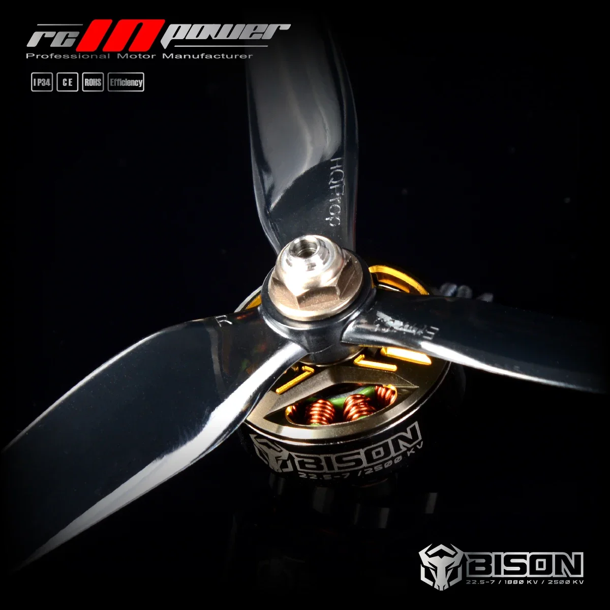 RCINPOWER BISON 22.5-7 2307 motore Freestyle 2500KV 4S 1800KV 6S per RC FPV Freestyle droni a lungo raggio da 5 pollici parti fai da te