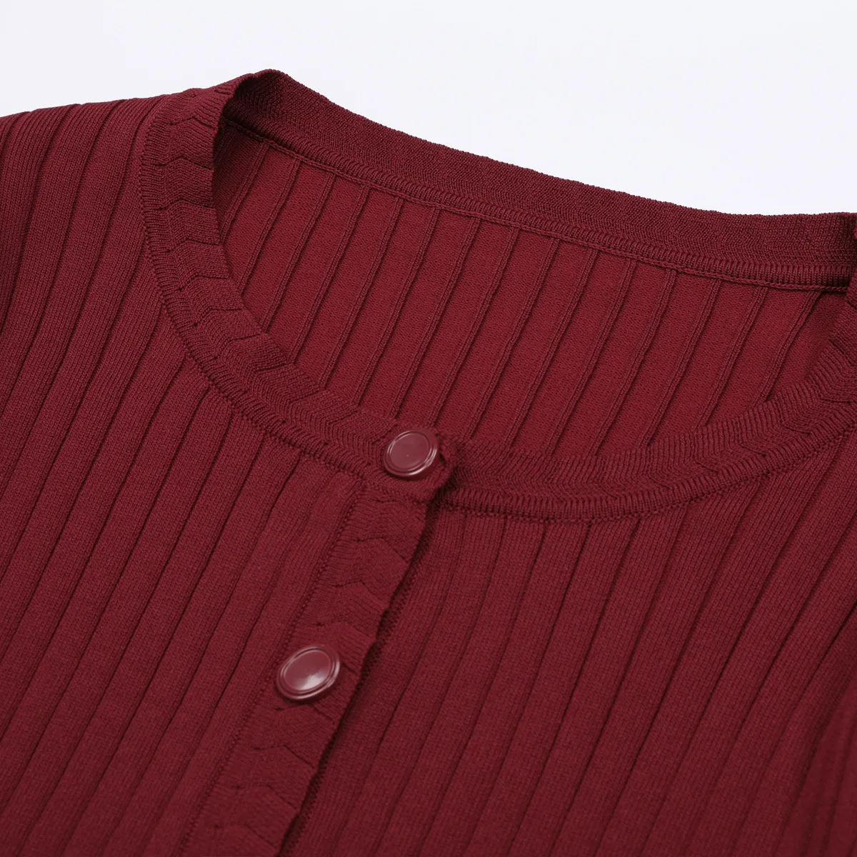 LEOSOXS Two-Piece Women's Outfit Burgundy Knit Cardigan & Sleeveless Dress For Timeless Sweet Sophistication 2025