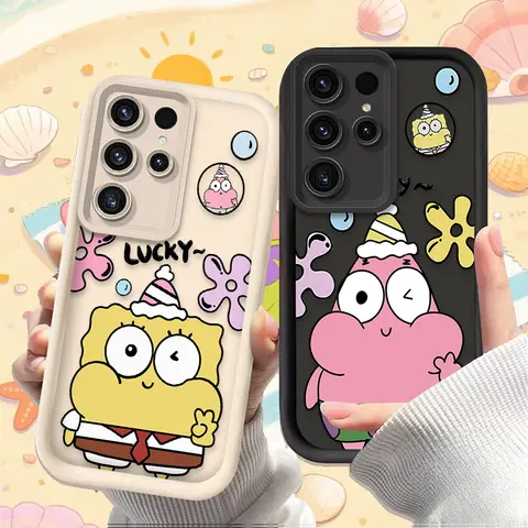 SpongeBob Dolls Printing Case for Samsung Galaxy A20 A30 A54 A05 A05S A34 A24 A14 A53 A33 A23 A13 A32 A22 A12 A71 A51 A31 A50