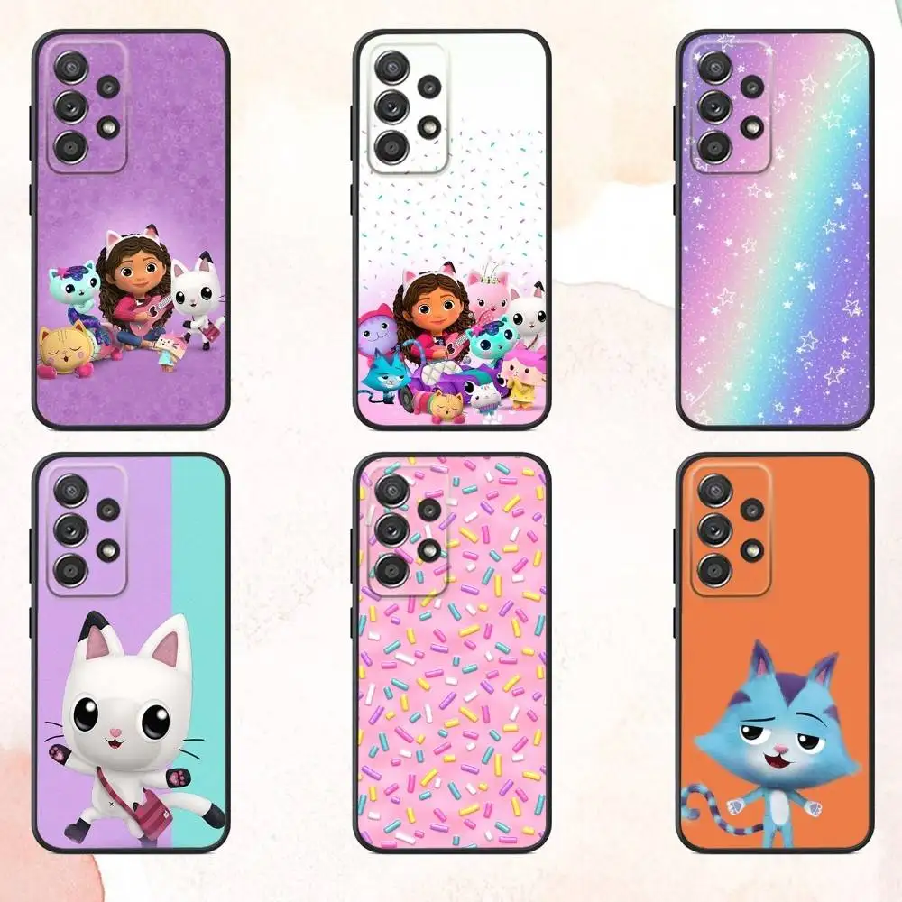 

Phone Case For Samsung S25,S24,S21,S22,S23,S30,Ultra,S20,Plus,Fe,Lite,Note,10,9,5G G-Gabbys Dollhouse Cute Black Cover