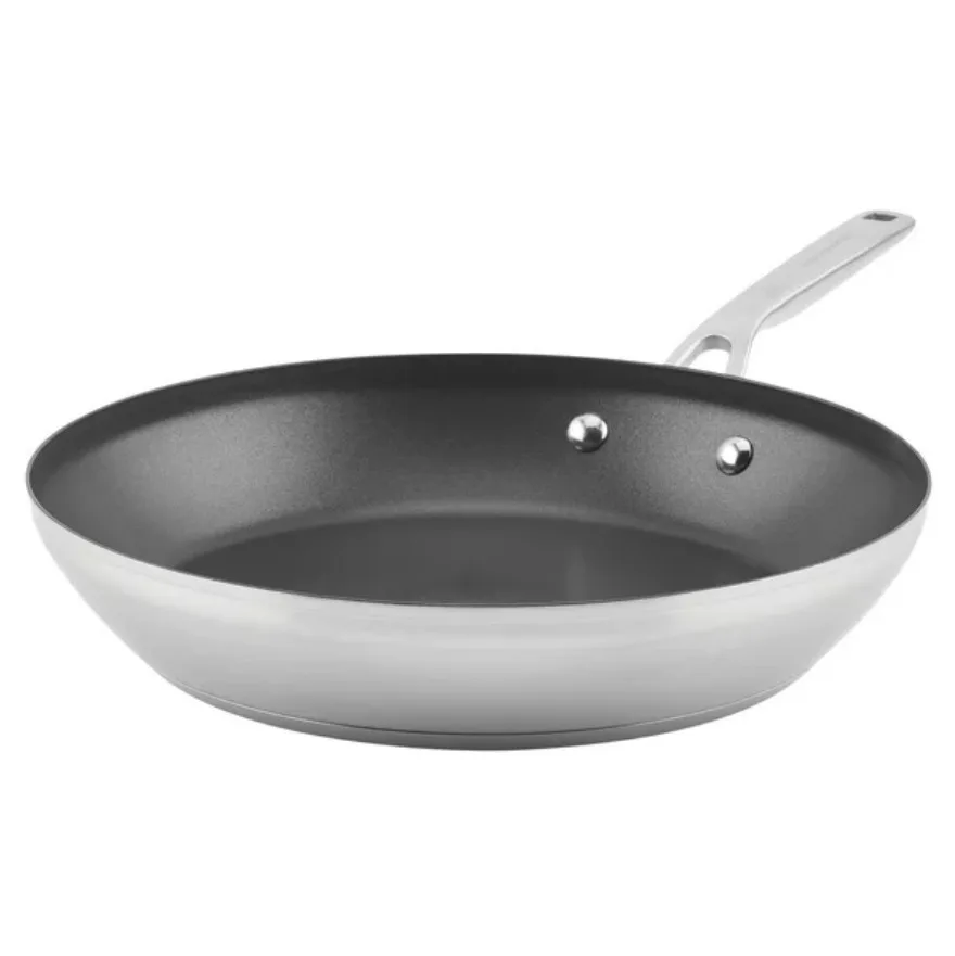 KitchenAid 3-Ply 12-in. Stainless Steel Nonstick Frypan