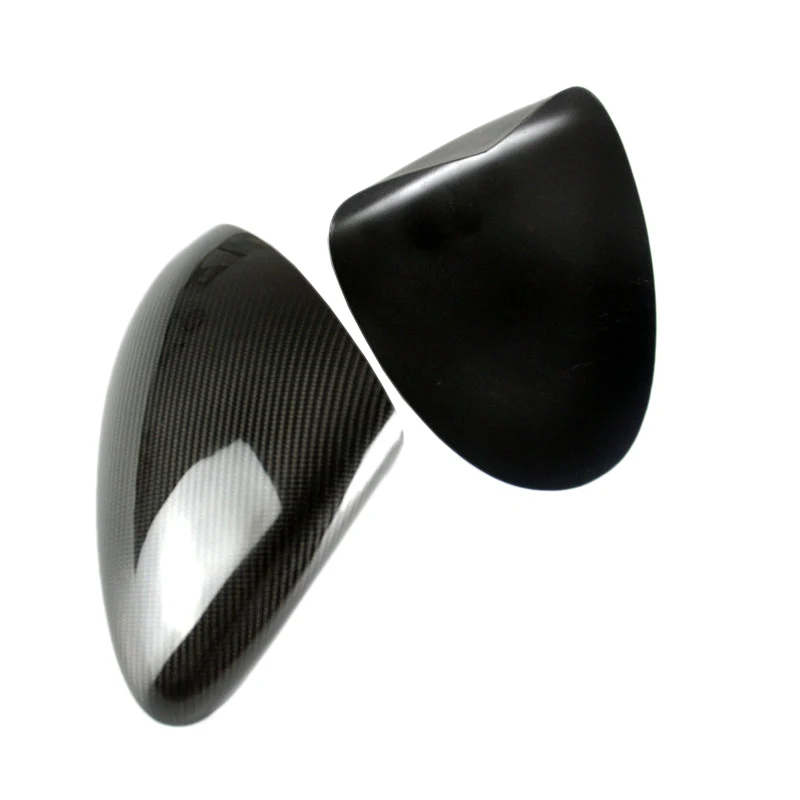 

2Pcs Car Carbon Fiber Side Rear View Mirror Cover Trim For- Cayenne 958 2011-2014
