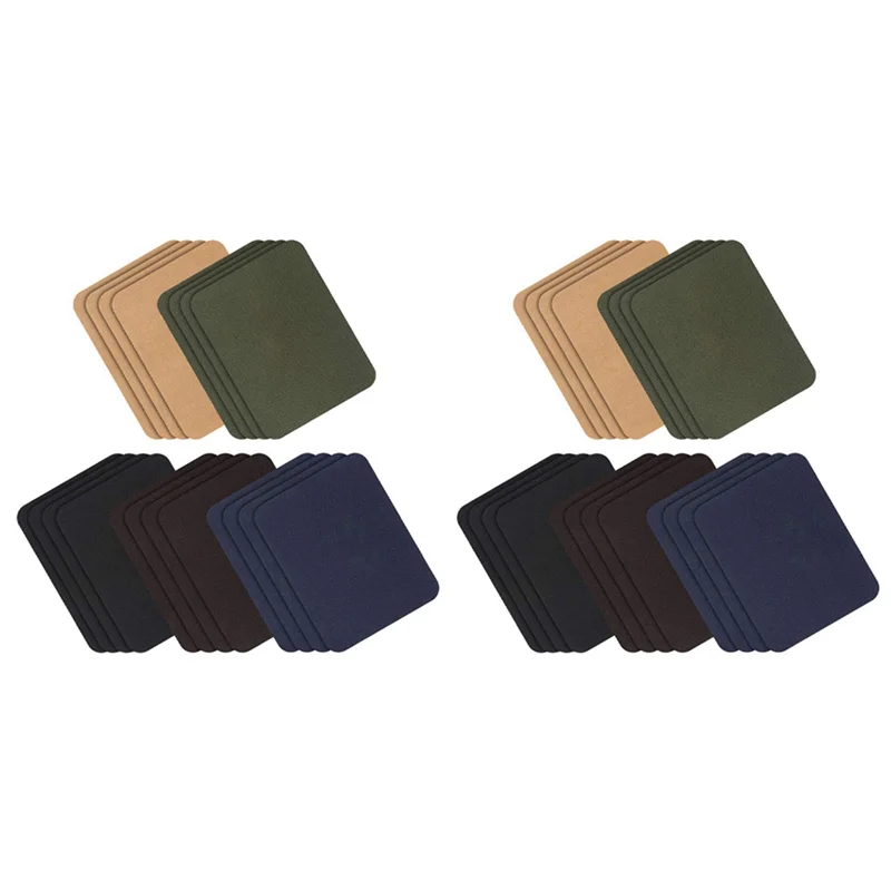 

CYL-Iron On Patches 40 Pieces Jacket Jean Clothes Patches Kit, 4.9 X 3.7 Inch, Dark Assortment, 5 Colors