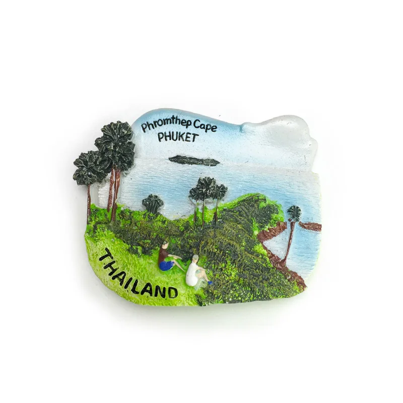 

Thailand Phuket Travel Scenery Magnetic Fridge Magnet Cultural and Creative Travel Souvenir 3D Home Exquisite Decoration