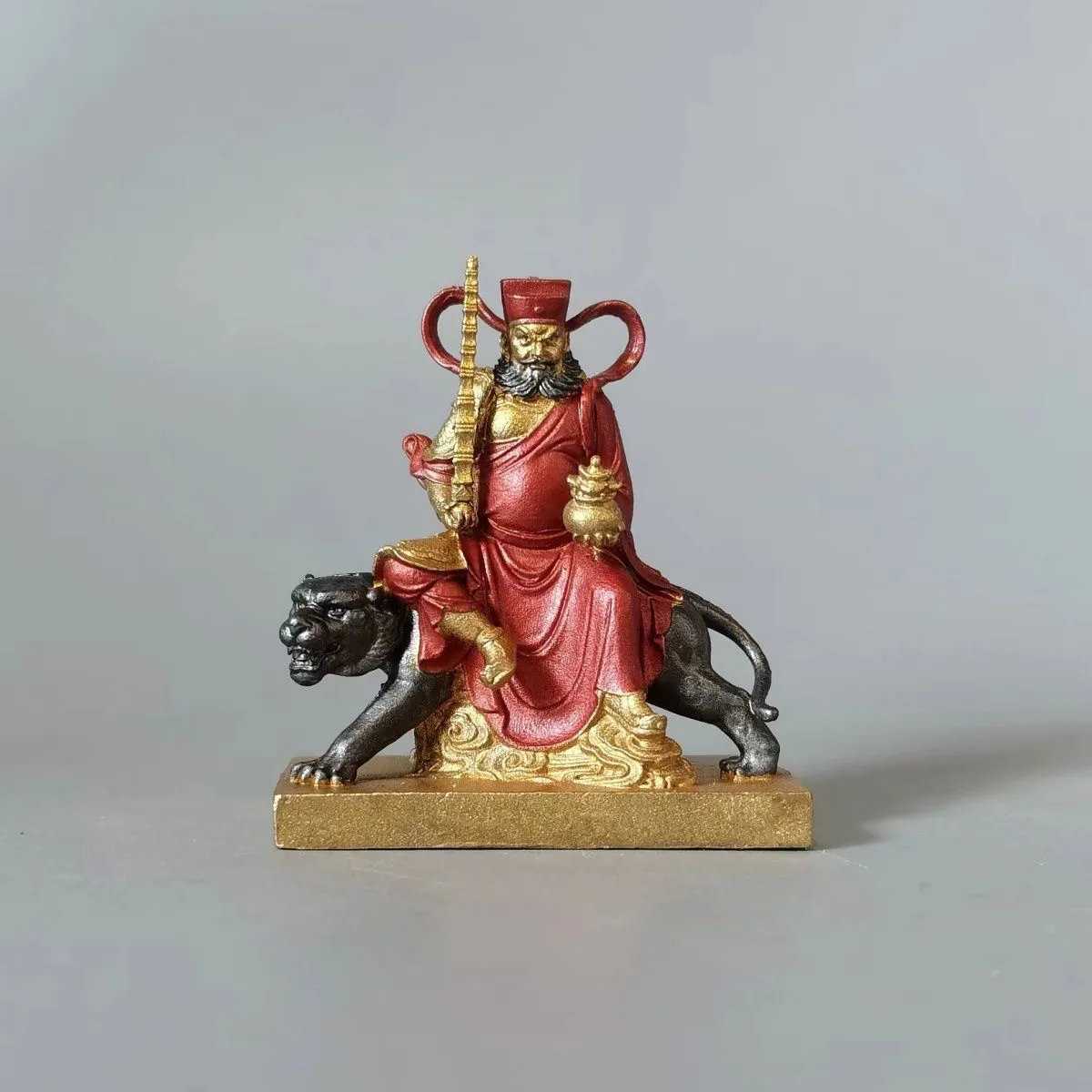 New Product Zhao Gong Mingwu God of Wealth Pure Painted Bodhisattva Offering Home Lucky Marshal Statue Living Room Decoration