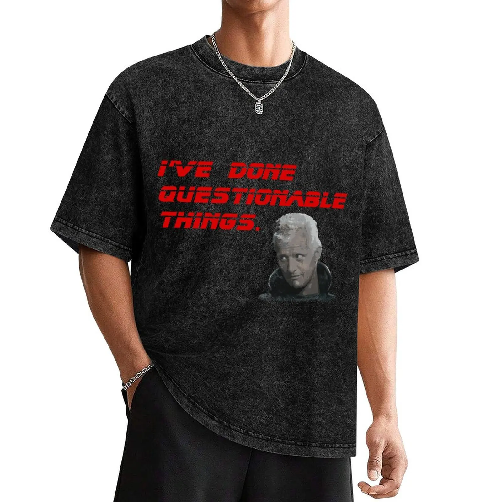 

I've done questionable things T-Shirt kawaii clothes anime figures plain cheap stuff mens shirts graphic tee