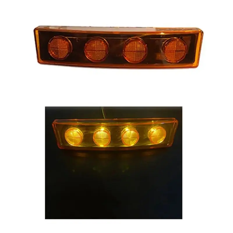 AEA6-1Pcs 24V LED Sunvisor Lamp مصباح إشارة أضواء علوية لسلسلة شاحنات سكانيا 1798980 1910437 أصفر