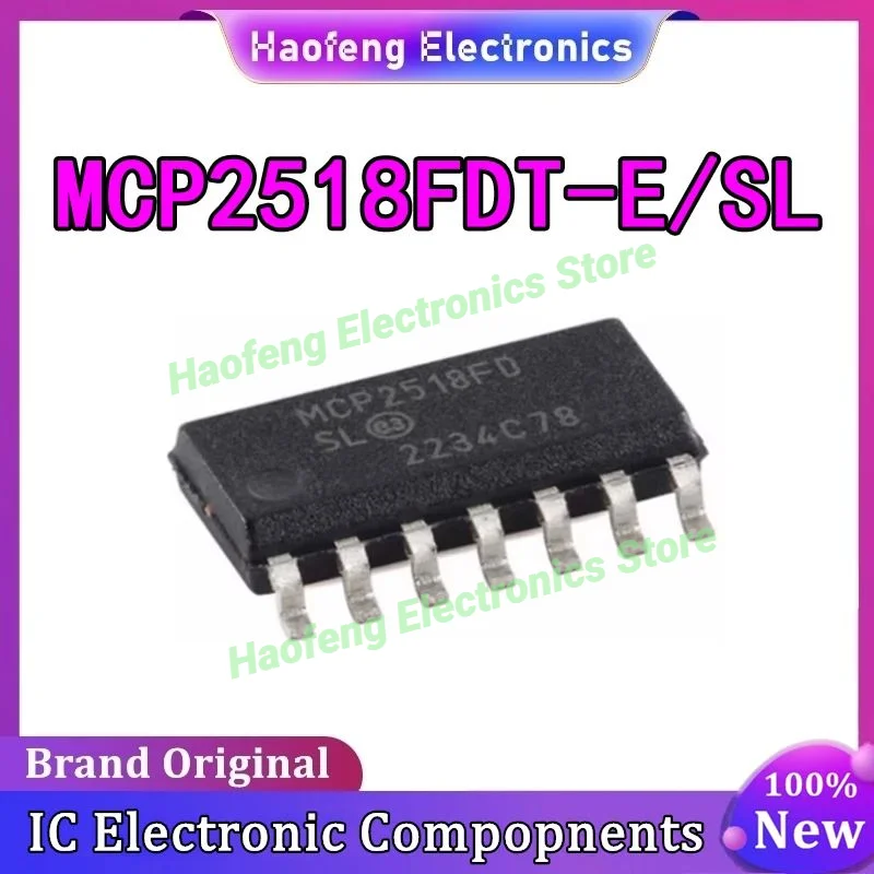 

5 шт./лот MCP2518FDT-E/SL MCP2518FD MCP2518 2518 SOP-14 100% новый оригинал в наличии