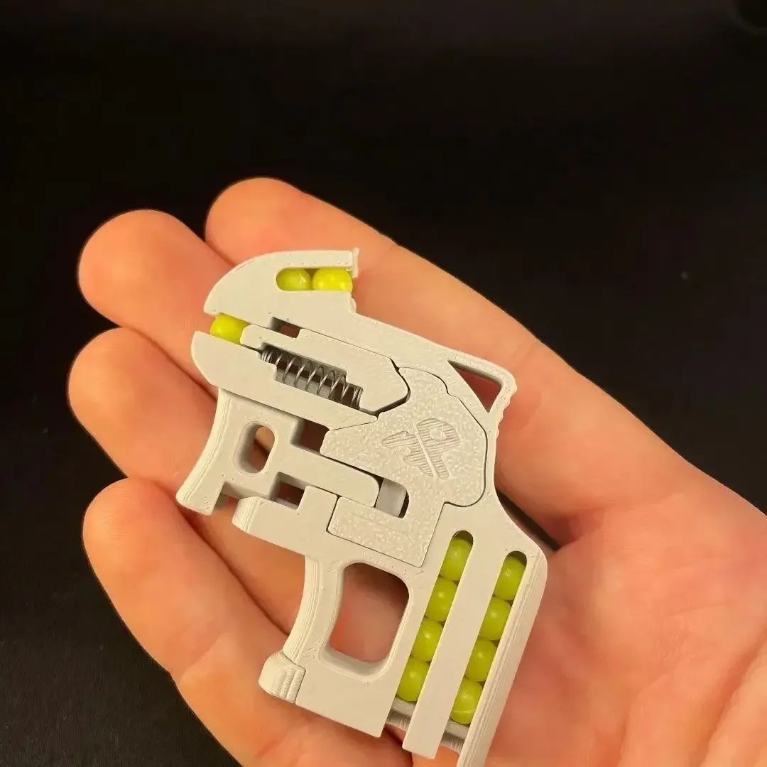 미니 휴대용 3D 인쇄 소프트 총알 총 어린이 창조적 장난감
