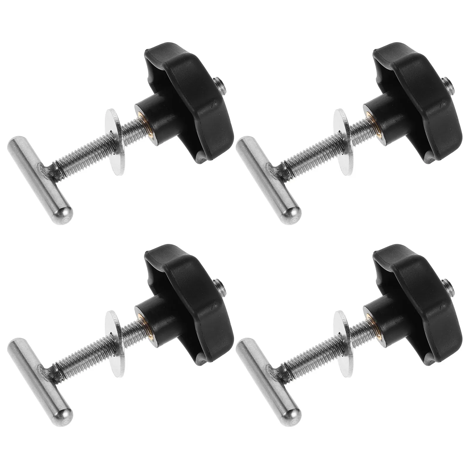 4Pcs Plastic Hand Grip Screw Nuts Rail Fixing Bolts for Seat Sliders T Track Mounting Rail Connectors Handle Tightening Clamping