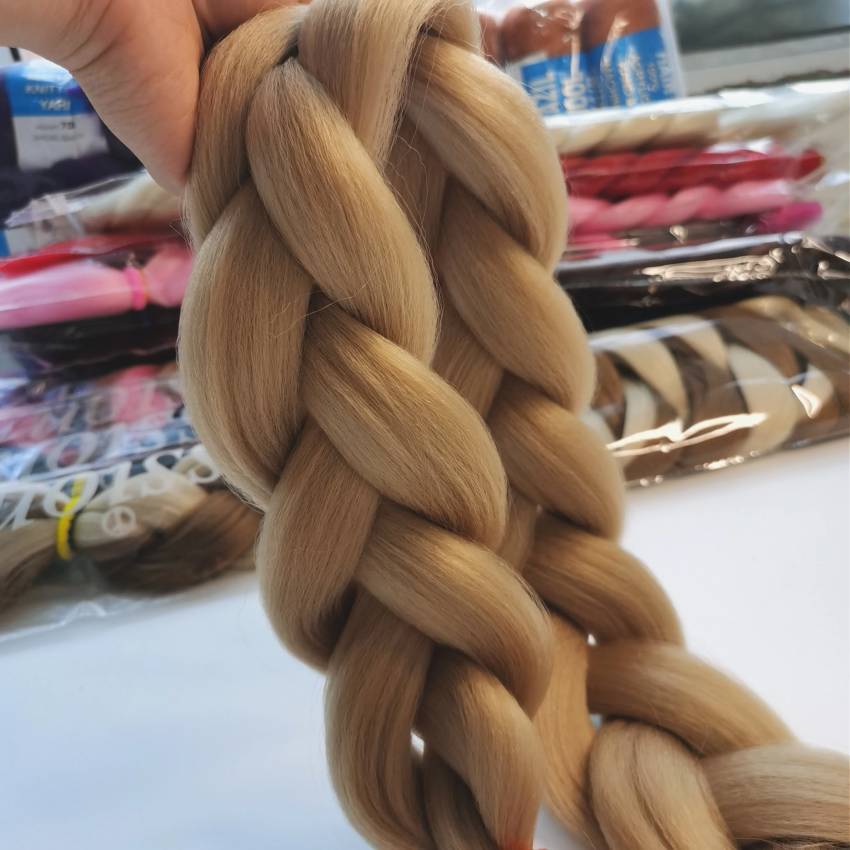 Xpression Jumbo Braids Hair Kanekalon Expression Hair for Braids Синтетические плетения для наращивания волос для женщин