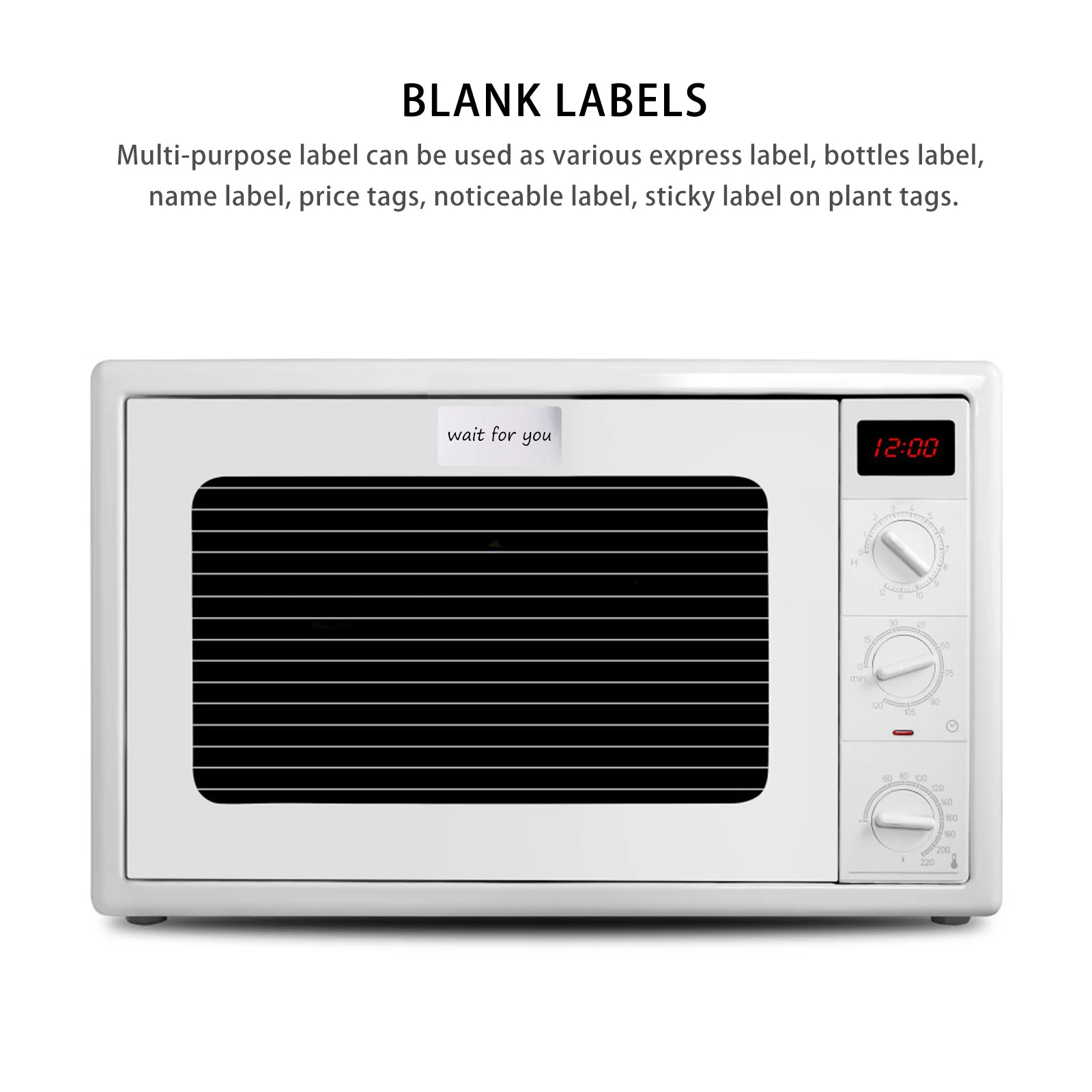 

1 Roll Of Matte Silver Blank Labels Durable Printable Sticker For Shipping Price Name Tag Labeling Multi-Use Printing Label