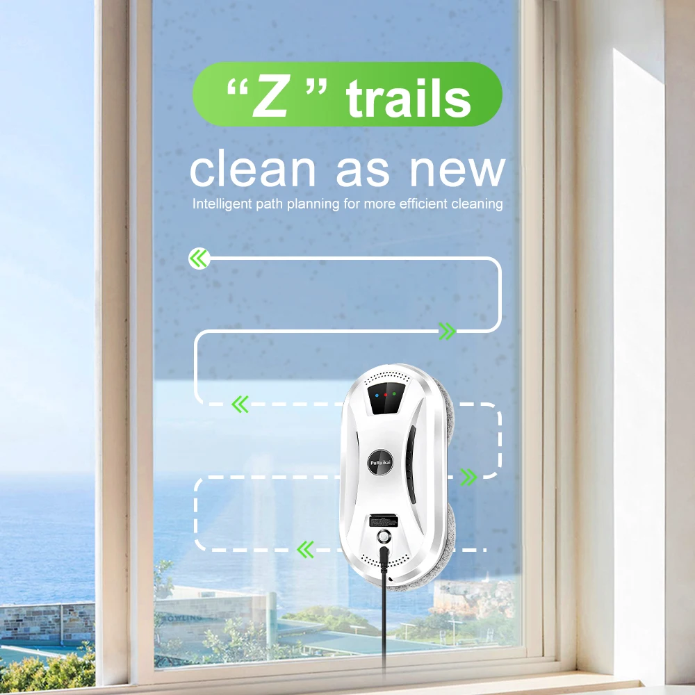 Robot aspirador ultrafino para limpieza de ventanas, limpiador eléctrico de ventanas, limpiacristales de vidrio, control remoto para el hogar