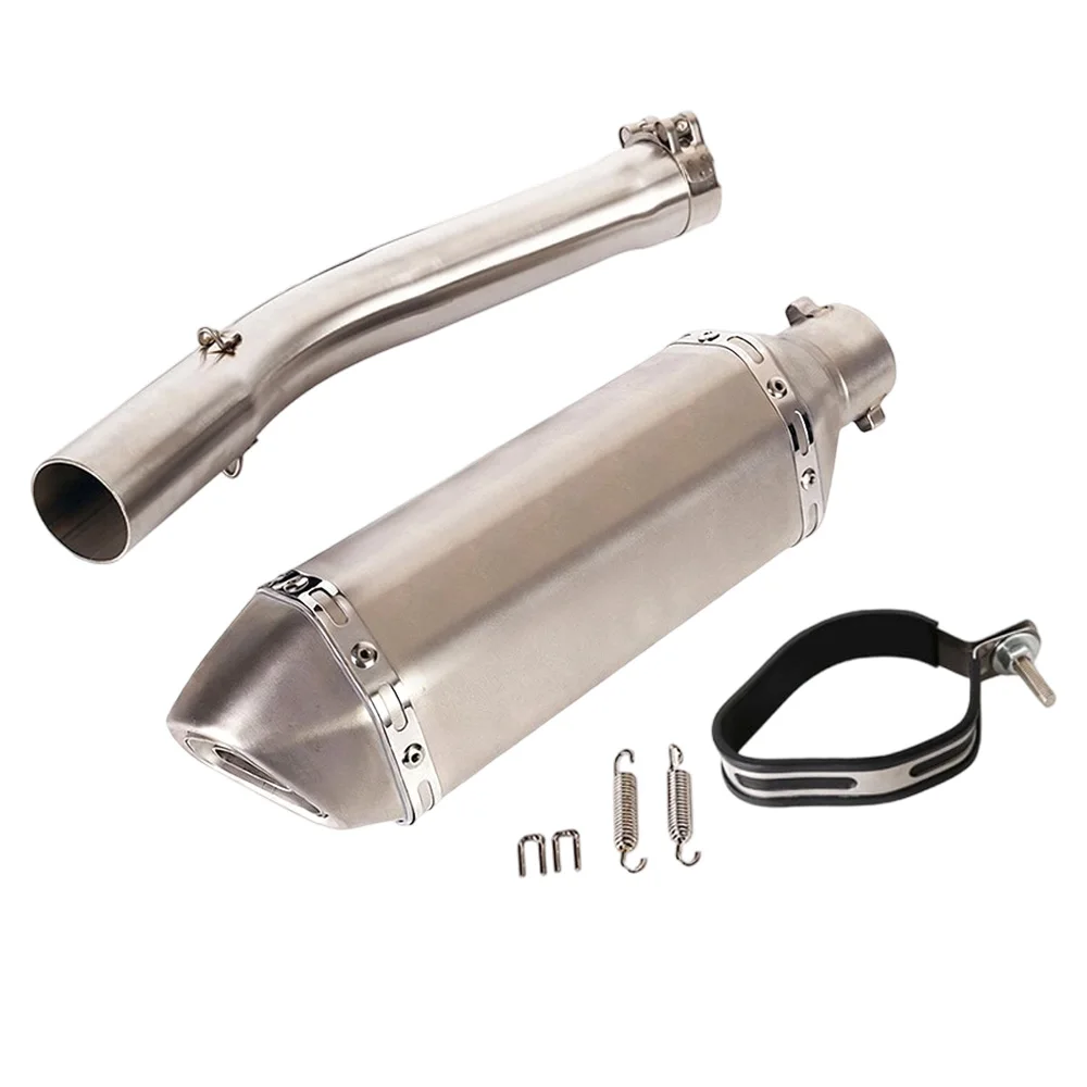 Für Yamaha YZF R6 1998-2005 Auspuffendrohre Schalldämpfer 370mm Mittelrohr-System Auspuffanlagen Auspuffrohre Auspuffsystem Slip-on – Detail 6