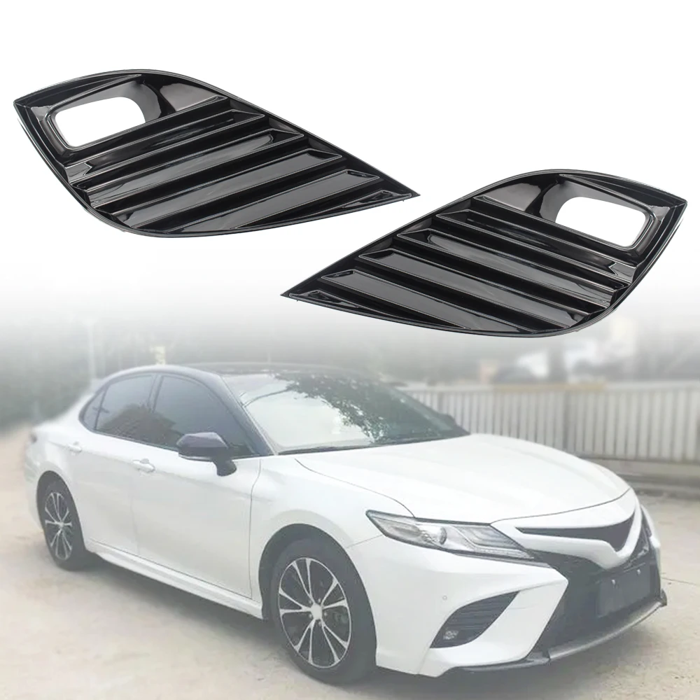 Front Bumper Fog Light Frame Cover Grille For Toyota Camry SE/XSE 2018 2019 2020 81482-06210 81481-06210